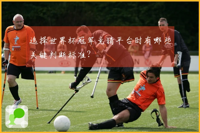 选择世界杯冠军竞猜平台时有哪些关键判断标准？